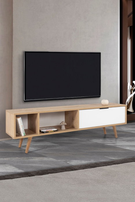 Hanah Home Venüs 3640 Soporte para TV Roble zafiro y blanco Hanah Home Venüs 3640 Soporte para TV Roble zafiro y blanco